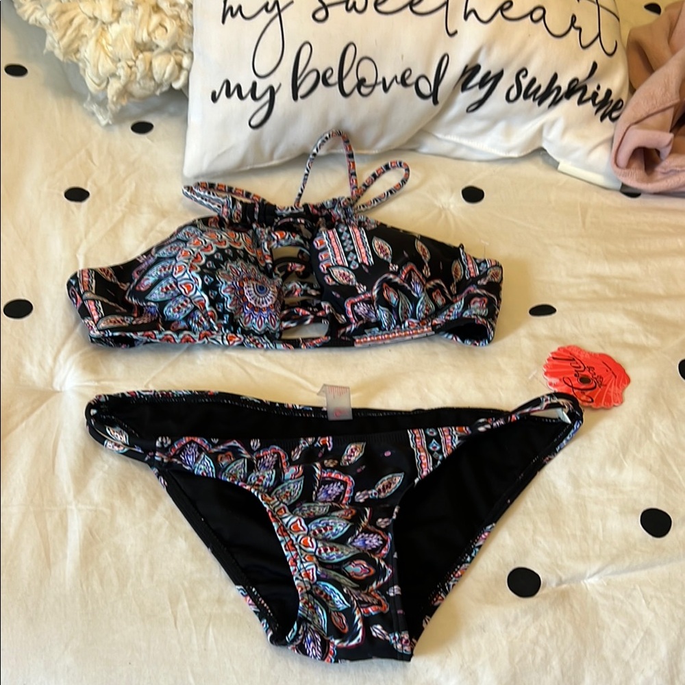 Colorful Paisley Bikini Set